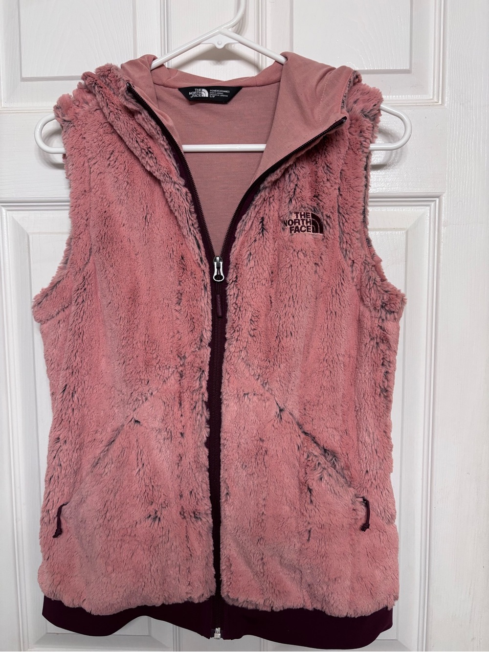 The North Face Women's Dusty Rose Faux-Fur Hooded Vest